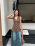 Button Down Sleeveless Vest